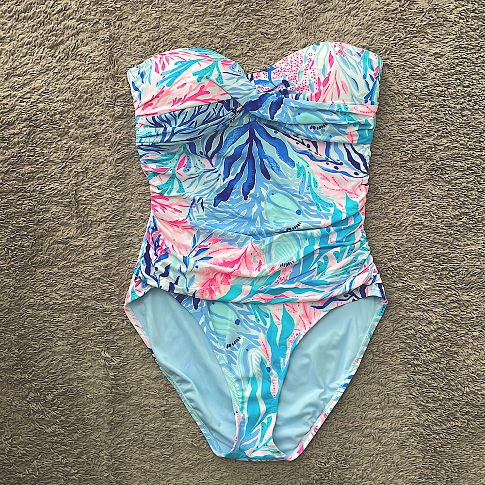 Lilly Pulitzer strapless swimsuit